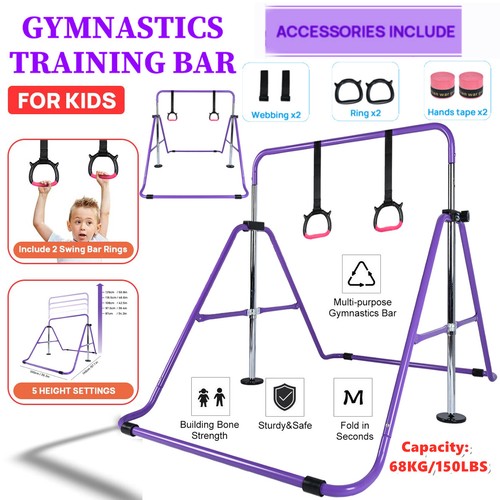 Purple gymnastics bar - gymnastics,
